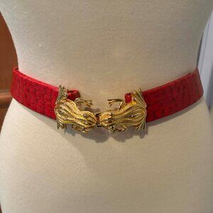 Vintage Mimi Di N Statement FROG Belt Buckle ADJUSTABLE